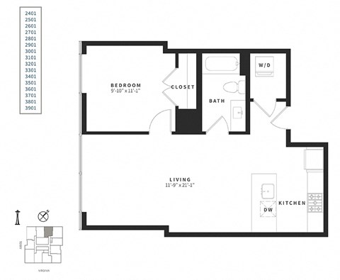 floor plan | the mansions on the park